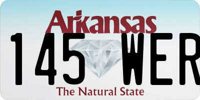 AR license plate 145WER
