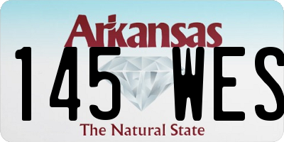 AR license plate 145WES