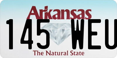 AR license plate 145WEU