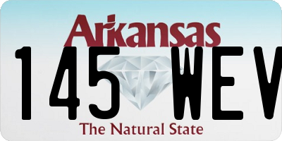 AR license plate 145WEV