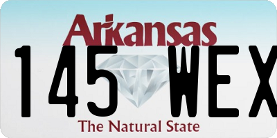 AR license plate 145WEX