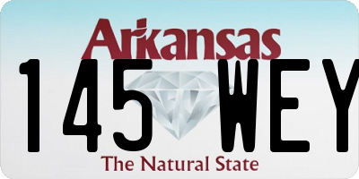 AR license plate 145WEY