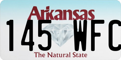 AR license plate 145WFC
