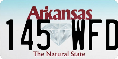 AR license plate 145WFD