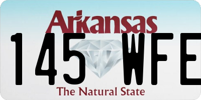 AR license plate 145WFE