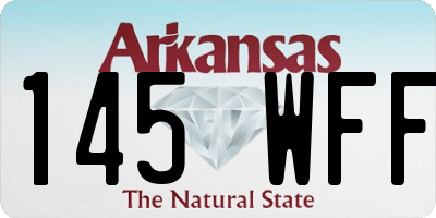 AR license plate 145WFF