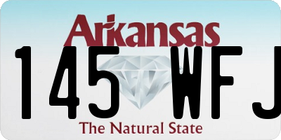 AR license plate 145WFJ