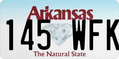 AR license plate 145WFK