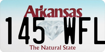 AR license plate 145WFL