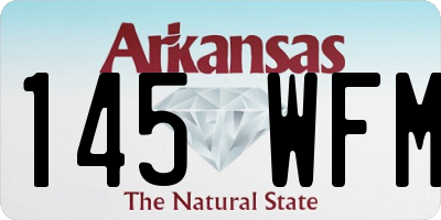 AR license plate 145WFM