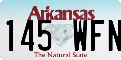 AR license plate 145WFN