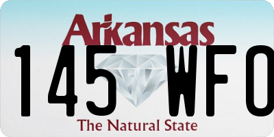 AR license plate 145WFO