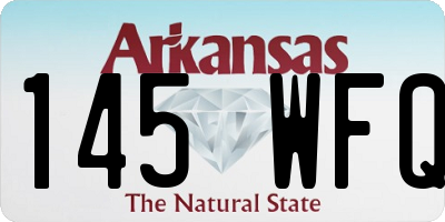 AR license plate 145WFQ