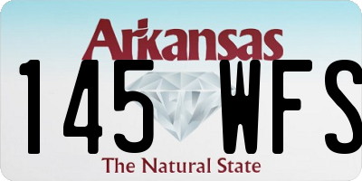 AR license plate 145WFS