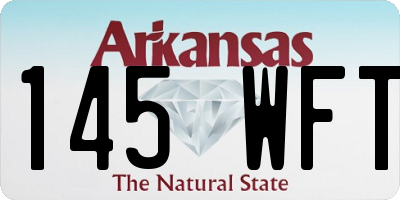 AR license plate 145WFT