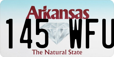 AR license plate 145WFU