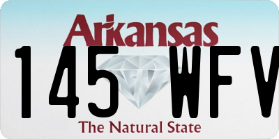 AR license plate 145WFV