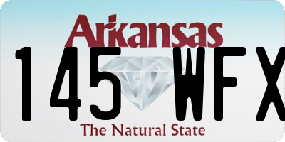 AR license plate 145WFX