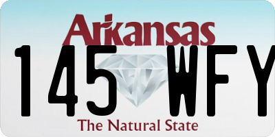 AR license plate 145WFY