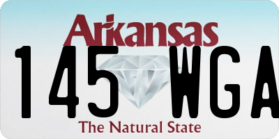 AR license plate 145WGA