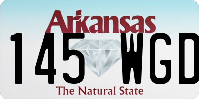 AR license plate 145WGD