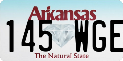 AR license plate 145WGE