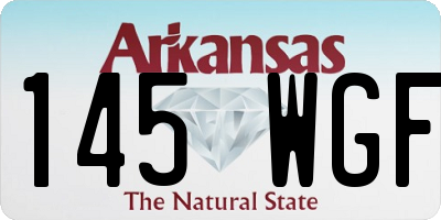 AR license plate 145WGF