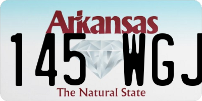 AR license plate 145WGJ