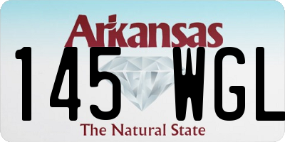 AR license plate 145WGL