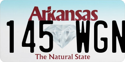 AR license plate 145WGN