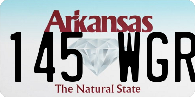 AR license plate 145WGR