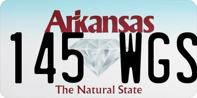 AR license plate 145WGS