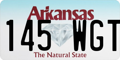AR license plate 145WGT