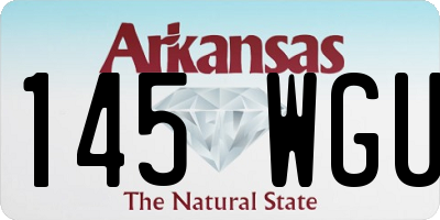 AR license plate 145WGU
