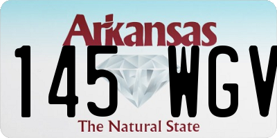 AR license plate 145WGV