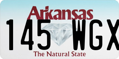 AR license plate 145WGX