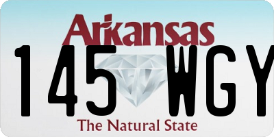 AR license plate 145WGY