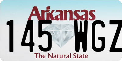 AR license plate 145WGZ