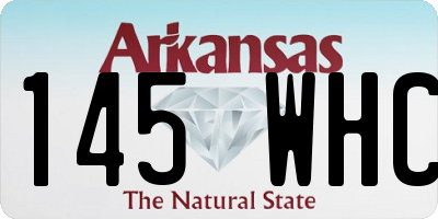 AR license plate 145WHC