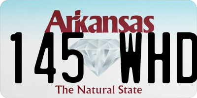 AR license plate 145WHD