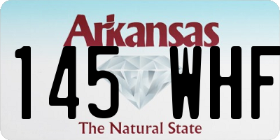 AR license plate 145WHF