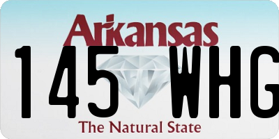 AR license plate 145WHG