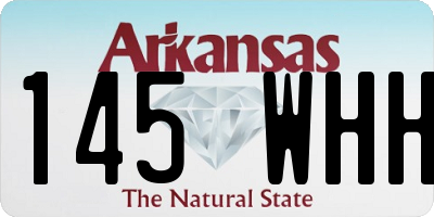 AR license plate 145WHH