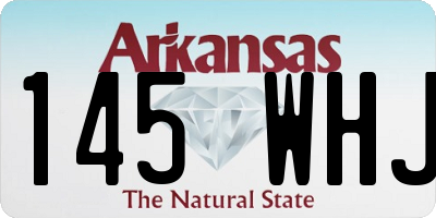 AR license plate 145WHJ