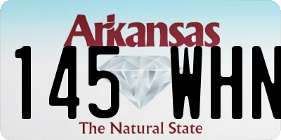 AR license plate 145WHN