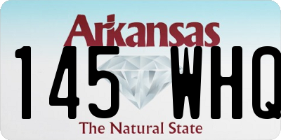 AR license plate 145WHQ
