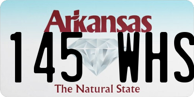 AR license plate 145WHS