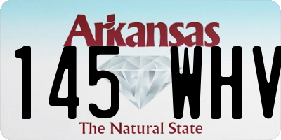 AR license plate 145WHV