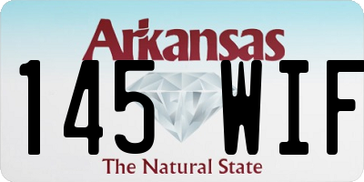 AR license plate 145WIF