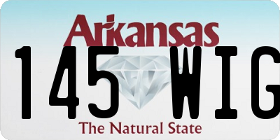 AR license plate 145WIG